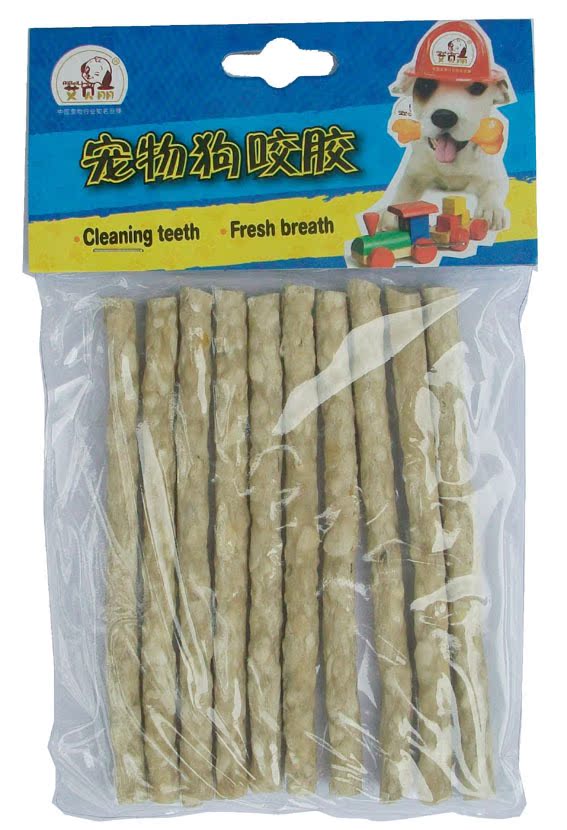 【批发狗咬胶 20支装卷皮卷棒5寸宠物食品 宠物磨牙骨 打结骨】价格,厂家,图片,其他宠物食品,深圳市南山区爱乐乐宠物用品店-
