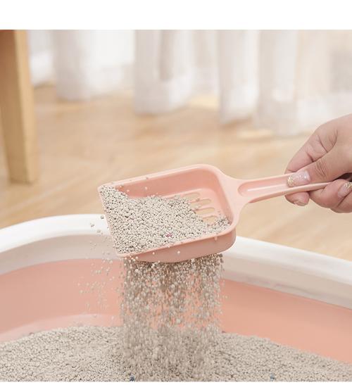 猫砂铲塑料 宠物食品铲子 猫咪 条形孔4色 厂家批发